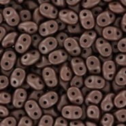 SuperDuo perlen 2.5x5mm Powdery - Brown